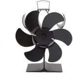 Ventilateur poele  bois 6 pales ventilateur chemine aliment  la chaleur ventilateur silencieux avec ...