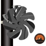 Ventilateur poele � bois 7 pales ventilateur chemin�e aliment� � la chaleur silencieux pour po�le � bois ...