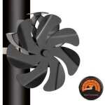 Ventilateur poele � bois 7 pales ventilateur chemin�e aliment� � la chaleur silencieux pour po�le � bois ...