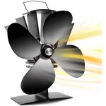 Ventilateur poele à bois alimenté par la chaleur 4 lames pour bûches / cheminée, 60? / 140? ventilateur ... Ventilateur poele à bois alimenté par la chaleur 4 lames pour bûches / cheminée, 60? / 140? ventilateur ...