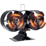 Ventilateur poele  bois double moteur  double tte, dmarrage  basse temprature, ventilateur de pole ...