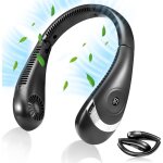 Ventilateur portable cou - usb ventilateur nuque batterie 5000mah rechargeable, casque pliable collier ... Ventilateur portable cou - usb ventilateur nuque batterie 5000mah rechargeable, casque pliable collier ...