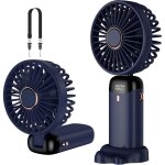 Ventilateur portatif, mini ventilateur portable rechargeable par usb, petit ventilateur de poche 5 vitesses ...