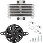 Ventilateur de refroidissement d'huile moteur de moto en aluminium, mise � niveau universelle, radiateur ...