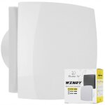 Ventilateur de salle de bain windy 100 s, blanc