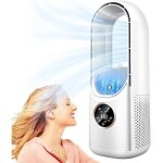 Ventilateur sans pales - silencieux ventilateur tour avec 6 vitesses 8h minuterie - ventilateur colonne ...