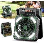 Ventilateur solaire, ventilateur camping rechargeable 10400 mah, ventilateur tente portable avec lumière ... Ventilateur solaire, ventilateur camping rechargeable 10400 mah, ventilateur tente portable avec lumière ...