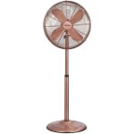 Ventilateur sur pied 40 cm 50 w m�tal klausberg kb - 7719 or rose