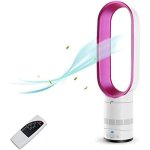 Ventilateur tour de 16 pouces, ventilateur sans feuilles avec minuterie de 0, 5  2 heures, ventilateur ...