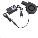 Ventilateur turbine , ventilateur radial rglable avec variateur de vitesse et sortie d'air, pour chemines, ...