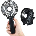 Ventilateur usb mini ventilateur  main ventilateurs ventilateur avec batterie couleur (noir)