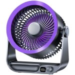 Ventilateur usb silencieux avec refroidissement puissant, 10 vitesses rglables  180 avec cran led ...