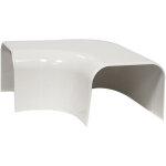 Coude plat 90� pour goulotte 65 x 50 mm - blanc - first plast