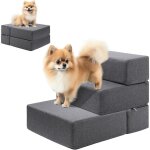 3 stufen rampe d'escalier pour chien pour lits et canaps, marches modulaires pliables pour petits chiens, ...