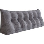 Vercart - coussin de lecture, oreiller traversin soutien dorsal, triangulaire coussin � coins, gros coussin ...