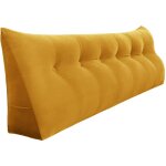 Vercart - coussin de lecture, oreiller traversin soutien dorsal, triangulaire coussin  coins, gros coussin ...