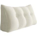 Vercart - coussin de lecture, oreiller traversin soutien dorsal, triangulaire coussin  coins, gros coussin ...