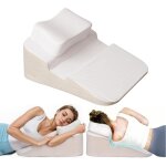 Coussin de lit ergonomique pour dormir sur le dos et le c�t� ? oreiller anti - reflux acide en mousse ...