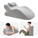 Vercart - oreiller de lecture pour lit adulte, oreiller dorsal en mousse  mmoire de forme pour lit ...