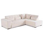 Vermont - canap d'angle droit - 5 places - convertible - en velours ctel