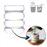 Verre ecarla pour latte, caf� allong� et boissons p�tillantes 320 ml szk37poj
