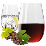 Verres krosno 6x500 ml harmony crystal verres  vin  cidre rouge