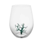 Verre oasis turquoise 10x10x12cm