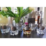 Verres � whisky 30 cl d�cor �tain relief de gibiers lot de 6