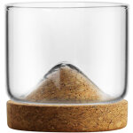 Verre � whisky cr�atif, petit verre japonais, verre � vin � fond en bois, style montagne.