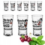 Verres x 6 pcs 25 ml pour vodka, tequila, shot, moonshine, humour, toasty, melange