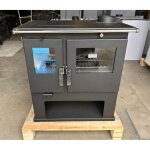 Verso - po�le � bois cs - 7, 7 kw plaque sup�rieure en m�tal et chauffage efficace