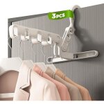 (vert / blanc)etendoir mural rabattable, etandoire � linge int�rieur pliant, 3 pcs etendage linge interieur, ...
