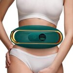 (vert)ceinture de massage abdominale rechargeable - r�glage intensit� - confortable - vert