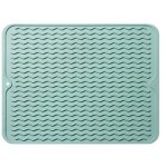 Vert tapis de s�chage en silicone, grand tapis �gouttoir isolation thermique antid�rapant et lsolation ...