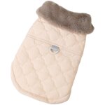 Veste chaude double en polaire pour chiot, idale pour l'hiver et les petits chiens (rose), manteau ...