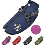 Veste pour chien avec harnais, manteau d'hiver imperméable pour chiens de petite, moyenne et grande taille, ... Veste pour chien avec harnais, manteau d'hiver imperméable pour chiens de petite, moyenne et grande taille, ...