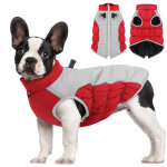 Veste d'hiver chaude pour chien avec harnais int�gr�, gilet en polaire r�fl�chissant imperm�able et coupe ...