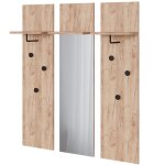 Vestiaire mural siri, chêne de force doré, set de 3 portemanteaux muraux, vicco Vestiaire mural siri, chêne de force doré, set de 3 portemanteaux muraux, vicco