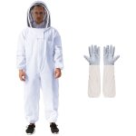 Vtements d'apiculteurveste d'apiculteur avec gants en peau de mouton et chapeau de voile de clture ...