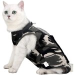 Vtement postopratoire pour chats, avec conception anti - lchage pour les plaies abdominales. vtement ...