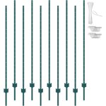 Lot de 10 piquets en t vevor de 1, 8 m, en acier durable pour clotures, ideal pour les jardins, les cours, ... Lot de 10 piquets en t vevor de 1, 8 m, en acier durable pour clotures, ideal pour les jardins, les cours, ...