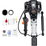 Vevor 37, 77 cc enfonceur de poteau en t a essence, moteur a 4 temps, enfonce - pieux pour clotures, ...