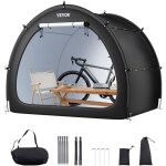 Vevor abri a velo pour 4 - 5 velos tente de rangement spacieuse etanche en forme deeventail, avec fenetre ...