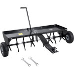 Vevor aerateur de gazon remorque, 1219, 2 mm, aerateur de pelouse remorquable avec attelage universel, ...
