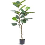 Mophorn - vevor arbre artificiel 121 cm plante artificielle pe haut figuier lyre faux arbre vert pot ...