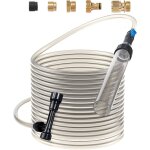 Aspirateur a gravier pour aquarium, avec tuyau en pvc de 15, 2 m, nettoyeur de gravier a siphon pour ...