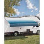 Vevor auvent voiture camping - car caravane lateral 610 cm, pare - soleil impermeable, retractable et ...
