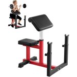 Vevor banc a biceps charge maximale 200 kg, pupitre a biceps pour entrainement avec halteres et barre ...