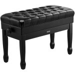 Vevor banc de piano 750x360x515 mm tabouret de piano hauteur reglable, coussin rembourre, banquette siege ...