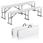 Banc pliant en plastique, 1820 mm, banc deexterieur pliable portable, lisse en pehd impermeable, siege ... Banc pliant en plastique, 1820 mm, banc deexterieur pliable portable, lisse en pehd impermeable, siege ...